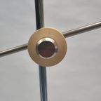 Vintage Staande Hengellamp Gepo Vloerlamp Wit Metaal Anvia thumbnail 7