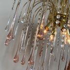 Vintage Xxl Murano Teardrop Kroonluchter Hanglamp Kristal thumbnail 3