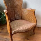 Vintage Franse Rotan Fauteuil, Jaren 60 thumbnail 3