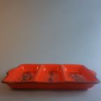 Flora Holland Ceramic Bowl Orange Gouda Tokio 1264 Mid Century Platal thumbnail 8