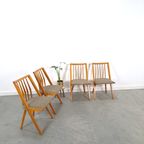 Set Houten Eetkamerstoelen Vintage thumbnail 2