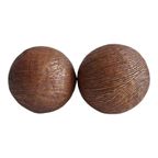 Twee Kunststof Ronde Decoratie Bollen Ø 10 Cm Met Streepmotief thumbnail 5