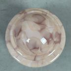 Art Deco Rosé Gemarmerde Opaline Hanglamp thumbnail 7