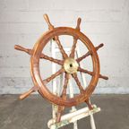 Houten Scheepsstuur / Stuurwiel thumbnail 4