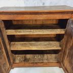 Antieke Kast Dressoir Eikenhout 19E Eeuws 115X114 Cm thumbnail 10