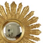 Grote Houten Zonnespiegel Sunburst Butler Xl Spiegel Goud 70Cm thumbnail 8