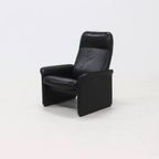 Black Leather Ds50 Armchair By De Sede Switzerland 1980S thumbnail 2