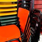 Retro Eettafelstoelen Nieuw Schoolstoel Stapelstoel Prijs Ps thumbnail 3