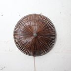 Bamboe Wandlamp Rond Bruin L thumbnail 3