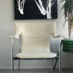 4 Vintage Leather Chairs For Fasem By Vegni & Gualtierotti thumbnail 16