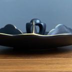 Ceramic Serving Plate In Platteel By Flora Gouda Decor “Lente” 1960S thumbnail 8