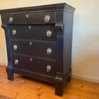 Hollandse Ladekast Commode Periode 1820-1830 thumbnail 12