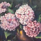 M.Steenbruggen. Stilleven "Hortensia'S". Pastel. thumbnail 5