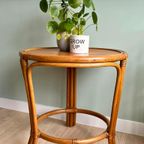 Vintage Rotan Bamboe Manou Tafel Salontafel Rond thumbnail 2