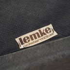 Grijze Vintage Lederen Elementen Design Bank 3 Elementen + Hocker thumbnail 26