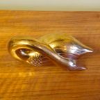 Vintage Zware Messing Zwanen Zwaan Vogels Beelden thumbnail 16