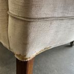 Set Van 2 Vintage Ecru Eenzitten / Fauteuils / Clubzetels thumbnail 6