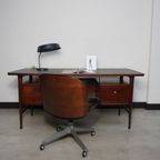Teak Executive Desk By Formule Meubelen, 1960s thumbnail 7