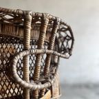 Emmanuelle Peacock Wicker Chair thumbnail 4