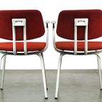 Set Van 2 Vintage Design Stoelen Van Friso Kramer Voor Ahrend De Cirkel Eind Jaren ’60 thumbnail 4