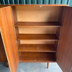 Vintage Deens Design Teak Kledingkast Driedeurs Jaren 60 thumbnail 6