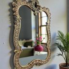 Vintage Gouden Barok Spiegel / Wandspiegel thumbnail 3