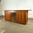 Italiaans Vintage Dressoir Kast Met Walnoot Hout thumbnail 8