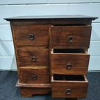 Rustieke Vintage Houten Ladekast Wandkast thumbnail 11