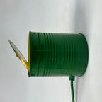 Vintage Groene Tin Can Lamp, Ad Van Berlo, Vrieland Design, 1980's thumbnail 5