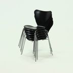Set Of 6 Butterfly Chairs Model 3107 By Arne Jacobsen For Fritz Hansen 1990s thumbnail 2