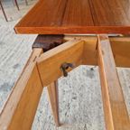 Deense Teak Tafel Uitschuifbare Eettafel thumbnail 3