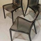 Set Van 4 Vintage Plexiglass Stoelen Eetkamerstoelen thumbnail 11