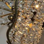 Vintage Kristallen Bronzen Zakkroonluchter Kroonluchter thumbnail 7