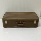 Bruine J70 Skai Koffer Brocante Opberger Suitcase thumbnail 2