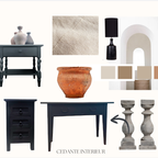 Mooie Oude Wandtafel / Sitetable Off Black Van Farrow & Ball. thumbnail 2