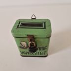 Antiek Zendings Blik Vrije Universiteit Blikje Spaarpot thumbnail 2