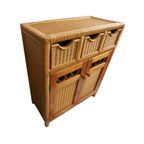 Vintage Rotan/Bamboe Kast, Bohemien thumbnail 4