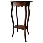 Elegante Hoge Vintage Art Nouveau Plantentafel Eiken 1920’s thumbnail 4