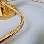 Design Plafondlamp/Kroonluchter Van Messing, Jaren 70 thumbnail 12