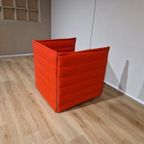 Vitra Alcove Plume - Fauteuil - Rood - Stof - Design thumbnail 4