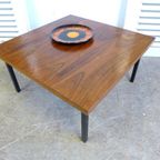 Prachtige Retro Vintage Midcentury Travertin Salontafel thumbnail 10