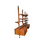 Very Rare Modular Royal Series Wall Unit In Teak By Poul Cadovius, Denmark, 1960S thumbnail 2