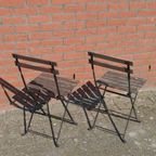 Zwart Metalen Bistrostoelen Set Van 2 thumbnail 4