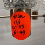 Vintage Sputnik Lamp , 6 Messing Armen En Glazen Kappen. thumbnail 6