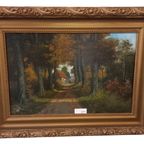 Marinus Van Eys (20ste Eeuw).olieverf Op Doek. thumbnail 2