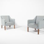 Set Of Two Danish Modern Club Chairs From Einar Larsen, 1950’s thumbnail 2