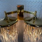 Vintage Dubbele Cascade Wandlamp – Kristal thumbnail 10