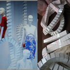 Vintage Wit Metalen Spiraal Design Elementen, Decoratie Voor Etalage, Cafe, Bar, Disco thumbnail 2