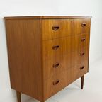 Scandinavisch Vintage Teak Fineren Ladekast Luvos thumbnail 8