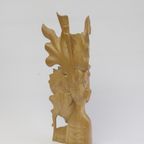 Art Deco Balinese Woodcarving Of A Couple, 1930S thumbnail 9